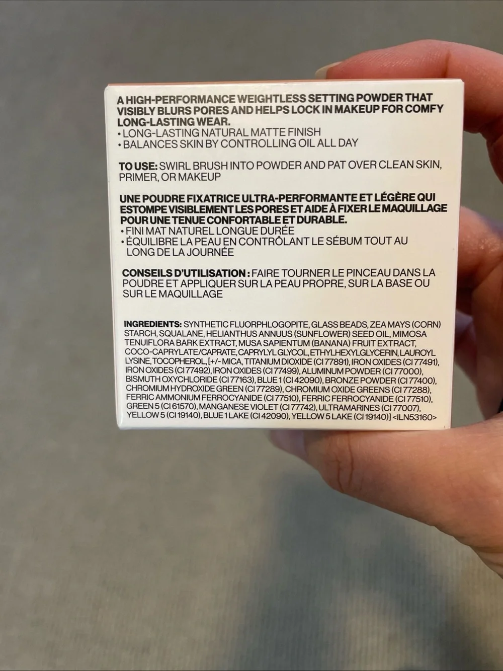 Smashbox setting powder